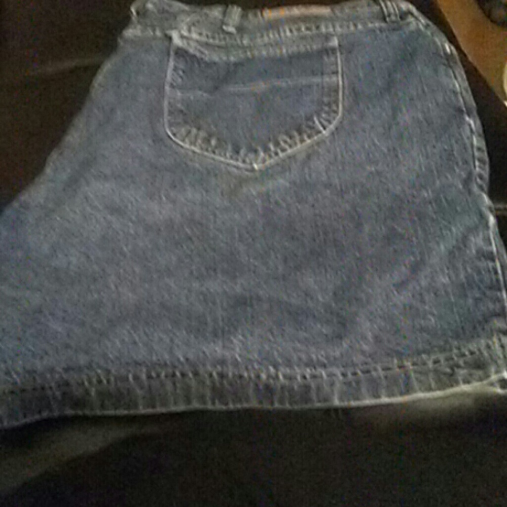 Plus size jean shorts